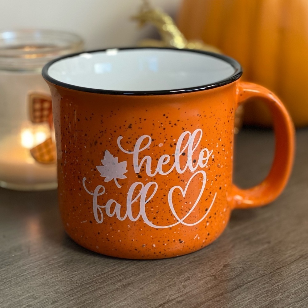 BRAND NEW Hello Fall 🍁 Ceramic Coffee Mug 🧡